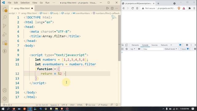 JavaScript Array Filter смотреть онлайн
