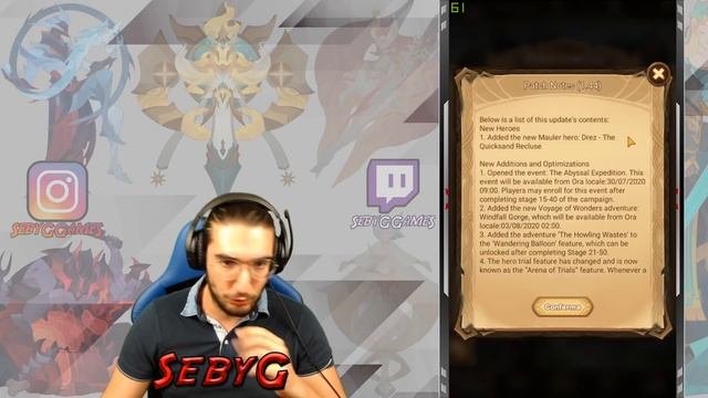 AFK Arena - Patch 1.44 - Misty Valley - New Hero Drez - Abyssal Expedition - Wandering Balloon -Ski смотреть онлайн