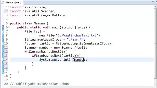 Javadan kuchaytirilgan darslar 77 kiritish chiqarish 12 Scanner klasi 03 смотреть онлайн