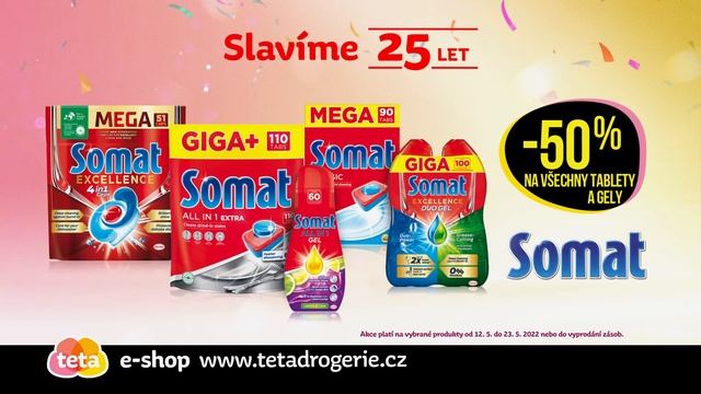 TV reklama Teta drogerie od 12. 5. 2022 - akce na produkty Persil a Somat смотреть онлайн