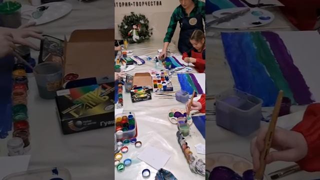 Мастер класс по правополушарному рисованию в Крафт студии смотреть онлайн