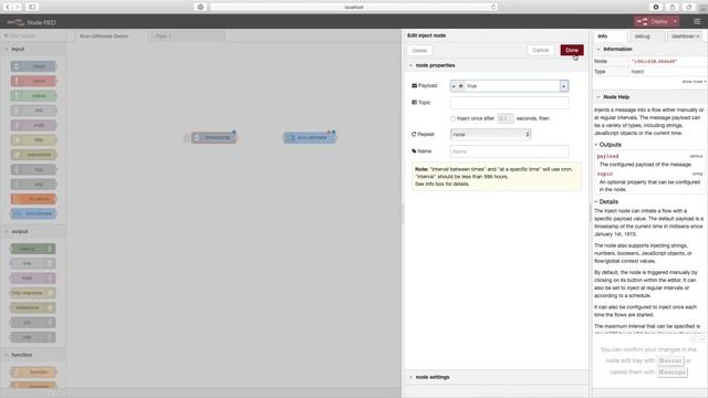 How to switch a lamp with Node-Red and Konnex, using knx-ultimate node. смотреть онлайн