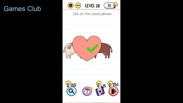 Brain Test - Game play - LEVEL (26 TO 30) - (Games Club) смотреть онлайн