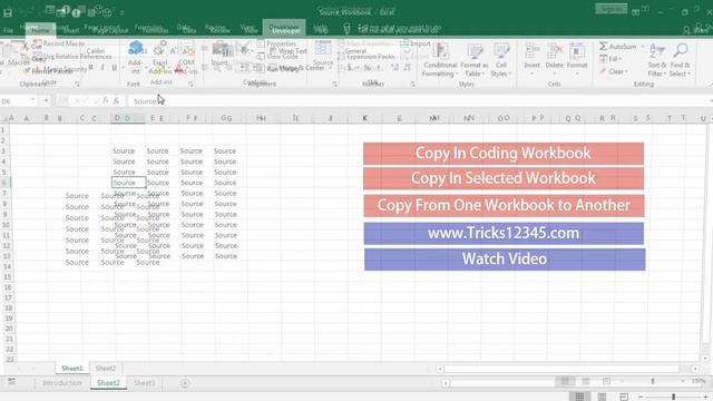 VBA Macros || Copy And Paste The Data From Source Worksheet to Destination Worksheet Using InputBox смотреть онлайн