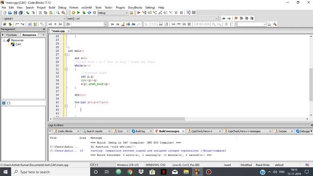 How to do DFS in C++ for competitive programming. смотреть онлайн