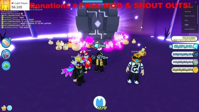 (?LIVE) MYTHICAL DM GALAXY FOXES GIVEAWAY!✅AFK GRINDING?Pet Simulator X? смотреть онлайн
