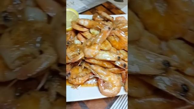 Королевские креветки.Креветки жаренные.Сочные креветки.Как приготовить креветки рецепт на канале. смотреть онлайн