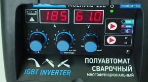Полуавтомат сварочный многофункциональный Solaris MULTIMIG-228 (MIG-MMA-TIG) видео обзор
