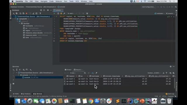 Querying Time Series with Amazon Timestream and JDBC Driver смотреть онлайн