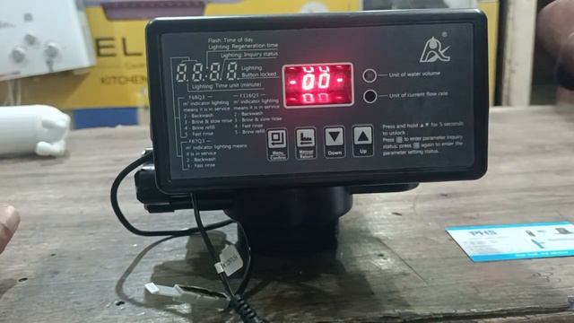 F116Q3 AUTOMATIC WATER SOFTENER MULTIPORT VALVE MANUAL RECHARGE/REGENERATION