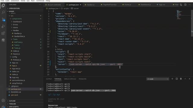 React - API Rest using json server 1 de 2 смотреть онлайн