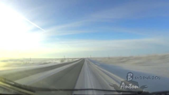 Дорога Воркута - Воргашор (Гиперлапс)