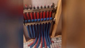 Монтаж комбинированной  системы  отопления, Радиаторы  и тёплый пол.