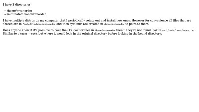 Mount bind or link 2 dirctories into 1 смотреть онлайн