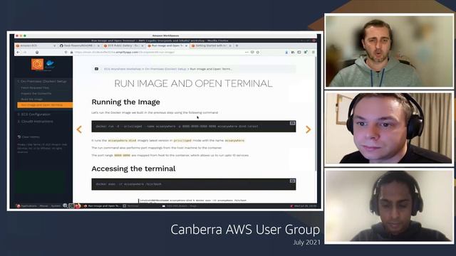 Canberra AWS User Group: July 2021 - Introduction to ECS Anywhere (with Paul, Matt and Ishan) смотреть онлайн