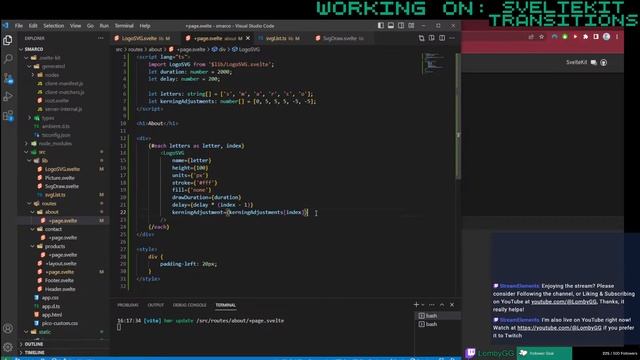 Learning Sveltekit #7 | Transition Chaining | Web Development смотреть онлайн