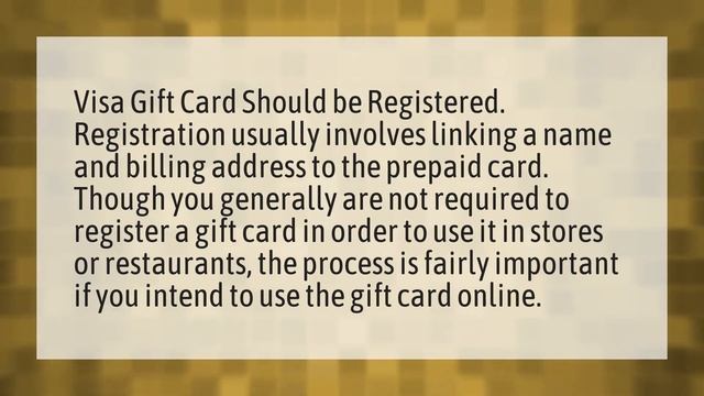 Do Visa Gift Cards Have A Billing Address?