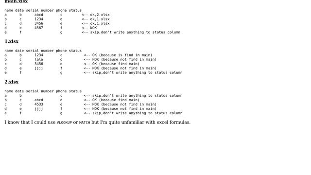 Compare columns from different excel files and if match occurs, append to the last column(on the... смотреть онлайн