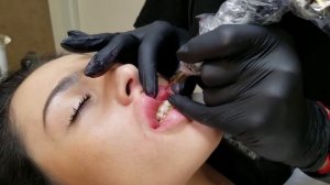 Акварельные губы - Мастер-класс по перманентному макияжу. Татуаж губ нюдовая техника Ткачук Ирины.