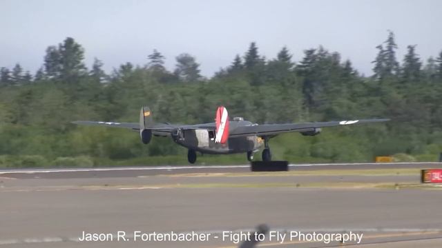 B-24 Engine Start & Takeoff смотреть онлайн