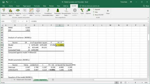 Excel Section 10-1: Using Excel to Determine the Correlation Coeff. & Regression Equation смотреть онлайн