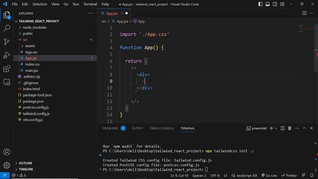 How to setup React JS project and Tailwind CSS from scratch смотреть онлайн
