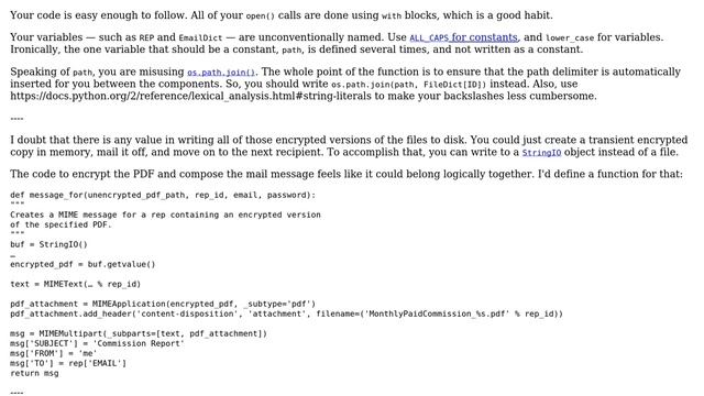 Code Review: Python code to encrypt and email PDF file using PyPDF2 (2 Solutions!!) смотреть онлайн