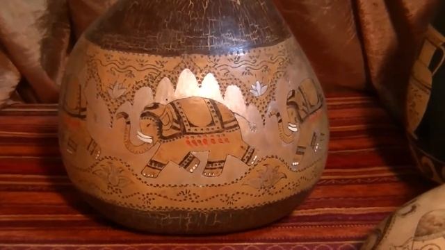 Сувениры из тыквы лагенарии. Часть 1. смотреть онлайн