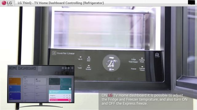 [LG ThinQ Home dashboard] - Controlling Refrigerator смотреть онлайн