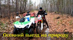 Поездка на природу до зимовья!Квадроцикл Gladiator f200 он же Avantis forester 200