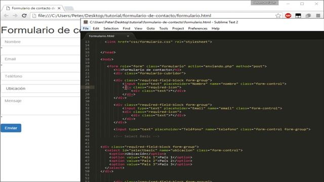 Cómo hacer un formulario de contacto desde cero con HTML5, CSS Y PHP - I Parte смотреть онлайн