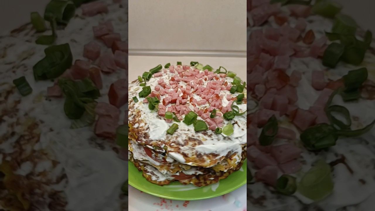 Кабачковые тортик #рецепт #быстроивкусно #cooking #рецепты #cookingfood #еда #простоивкусно #fyp