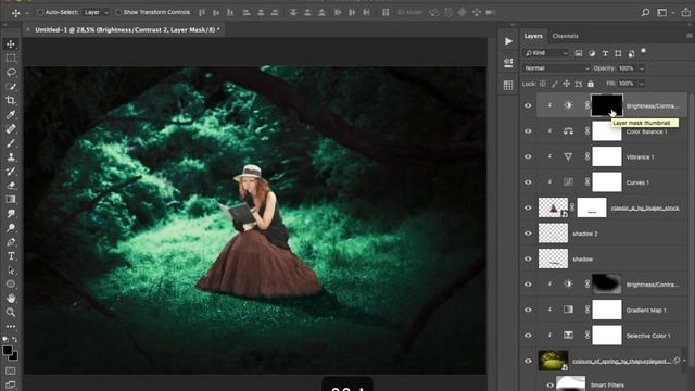 Fantasy Manipulation Photoshop Tutorial - Read Books in the Forest смотреть онлайн