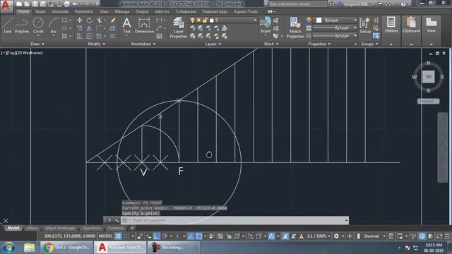Ellipse - (General or Eccentricity Method) in AutoCAD | Engineering Graphics смотреть онлайн