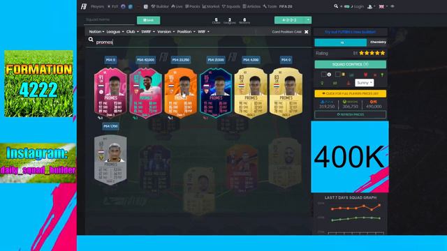 FIFA 19 SQUAD BUILDER 100K 150K 200K 400K 500K 800K 13M SQUAD BUILDER FUT CHAMPIONS FIFA 19 смотреть онлайн