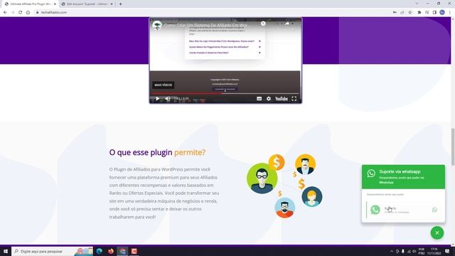 Botão Do Whatsapp - Plugin Chat De Atendimento Via Whatsapp No Wordpress смотреть онлайн