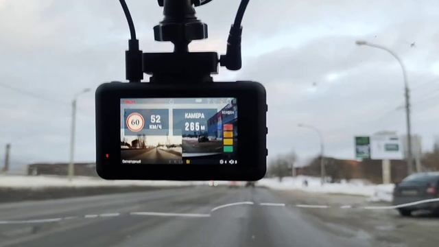 Roadgid X9 Gibrid GT - работа радар-детектора (камера на 60) смотреть онлайн