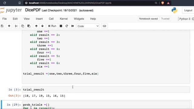 Probability Distribution of Rolling of a Dice in Python [Free Notebook File] смотреть онлайн