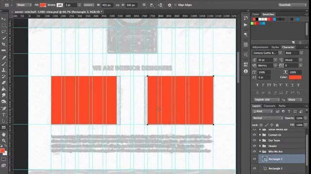 10 Photoshop Web Mockup - Building Vector Wireframe PART 2 смотреть онлайн