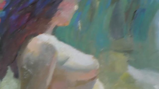 КАРТИНА Обнаженная девушка.НЮ.Масло смотреть онлайн