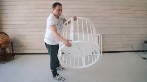 Круглая кроватка трансформер / инструкция по сборке / Совенок Сави 15 000 руб
