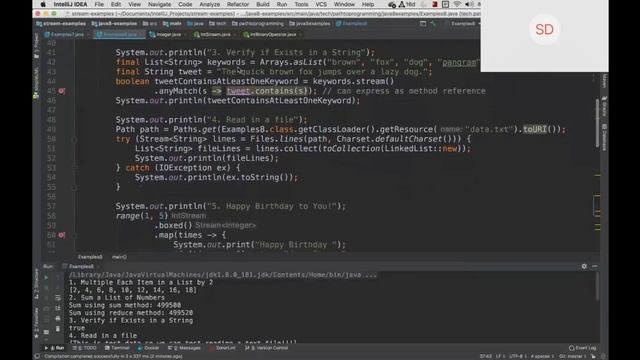 Streams API in Java 8 смотреть онлайн