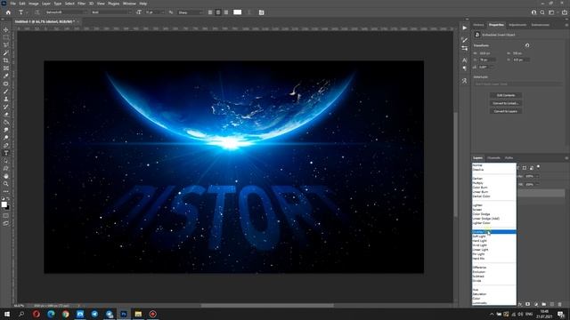 Photoshop Tutorial: Distort Text Without Rasterizing| Искажение текста, перспектива смотреть онлайн