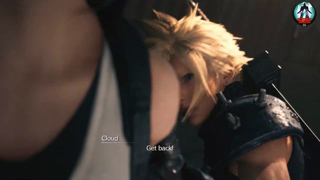 CLOUD And TIFA Reach Each Other CUTSCENE Ps5 Version - FF7 Remake Intergrade
