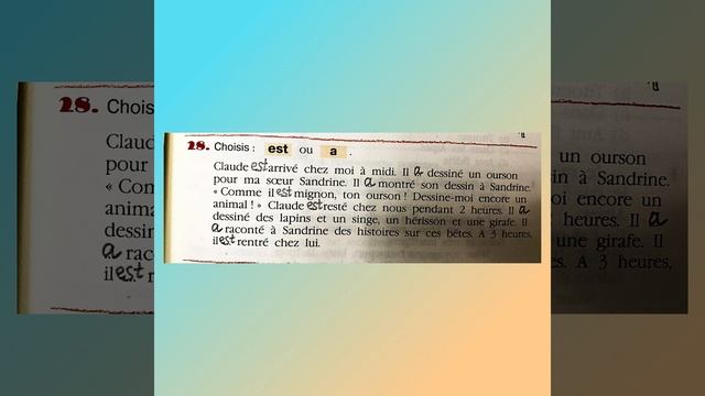 L’oiseau bleu 5, «Синяя птица 5»,учебник,2 часть,ГДЗ.номер 28,страница 39. смотреть онлайн