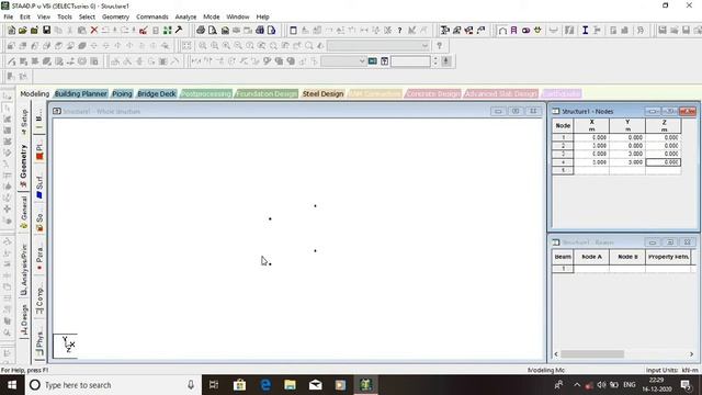 Two Steps, Beam Created Nodes in Staad pro ( Total Five Steps ) смотреть онлайн