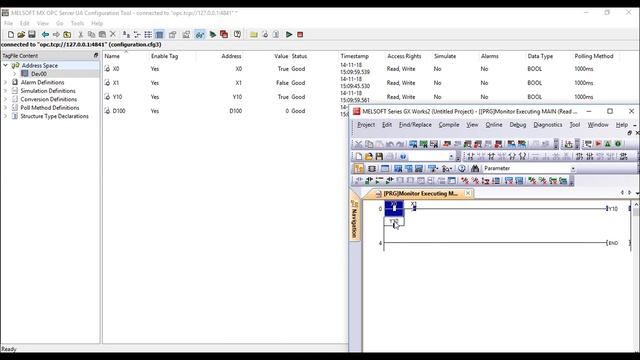 GX Works2 - linked with MX OPC UA Server and UAExpert смотреть онлайн
