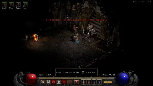 Diablo 2: resurrected Act 3 Quest 6 killing Mephisto смотреть онлайн