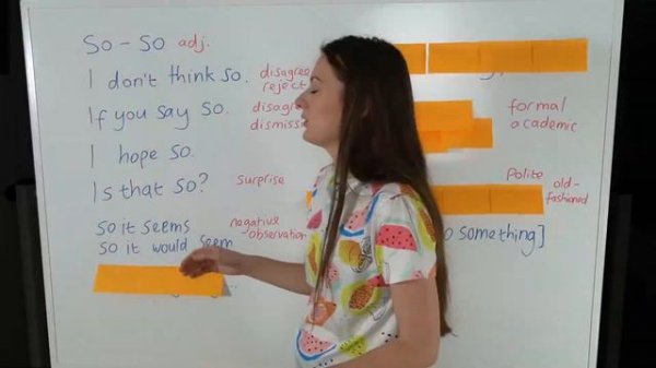 Ways to use the word ‘SO’ | Expand your vocabulary | Phrases for advanced students