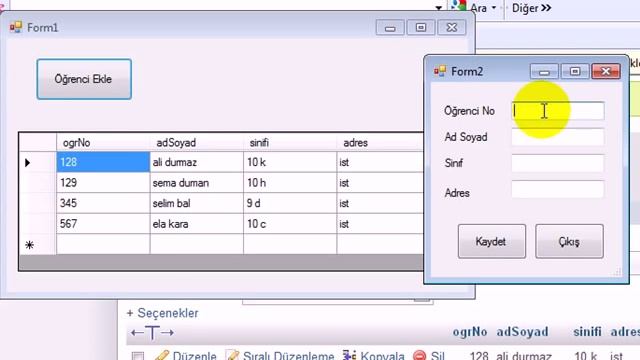 MySQL Veri Tabanındaki Kayıtları DataGridView'e Aktarma Ders 127 -- www.csharpvideoluders.com -- смотреть онлайн